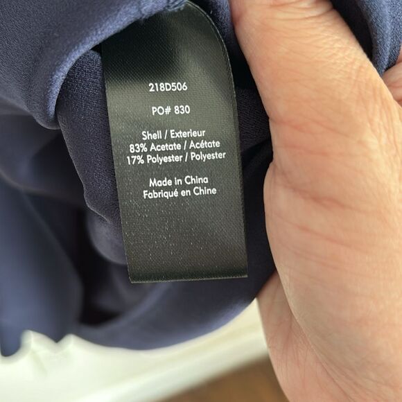 Elizabeth and James Women Solid oversize  Tunic Navy tassel Dress size small EUC - Picture 8 of 11